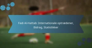 Fadi Al-Hattab: Internationale optrædener, Bidrag, Statistikker