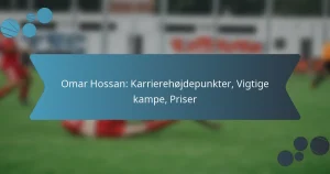 Omar Hossan: Karrierehøjdepunkter, Vigtige kampe, Priser